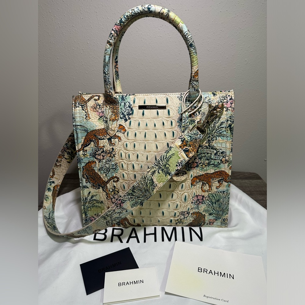 Brahmin Caroline Souvenir Ombre Melbourne Leather Satchel